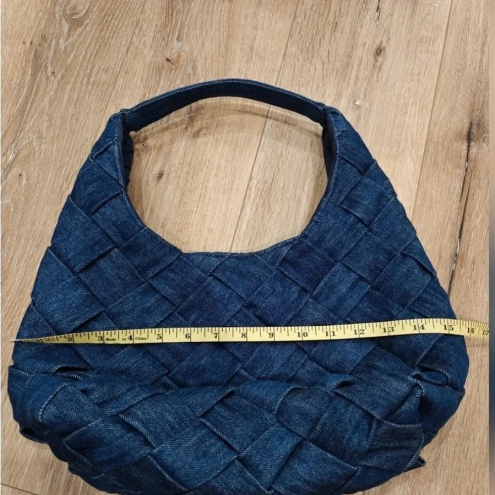 Denim Woven Hobo Bag - Picture 6 of 8